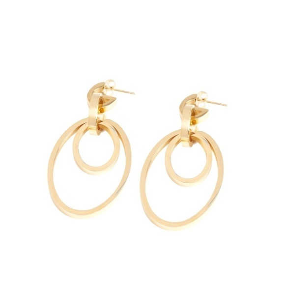 Rachel Zoe by Curateur triple hoop earrings 4 in 1 - Picture 4 of 8